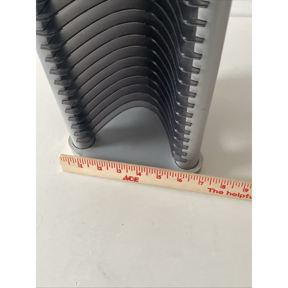 Vintage Y2K - 20 CD Stackable Tower Rack CD Holder Organizer Retro Gray - Picture 16 of 16
